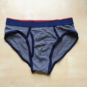 Striped Low Rise Cotton Briefs
